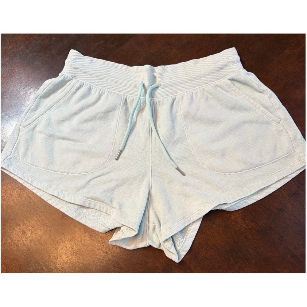 All In Motion Women Mint Green Fleece Drawstring  Shorts‎ Size L RN17730